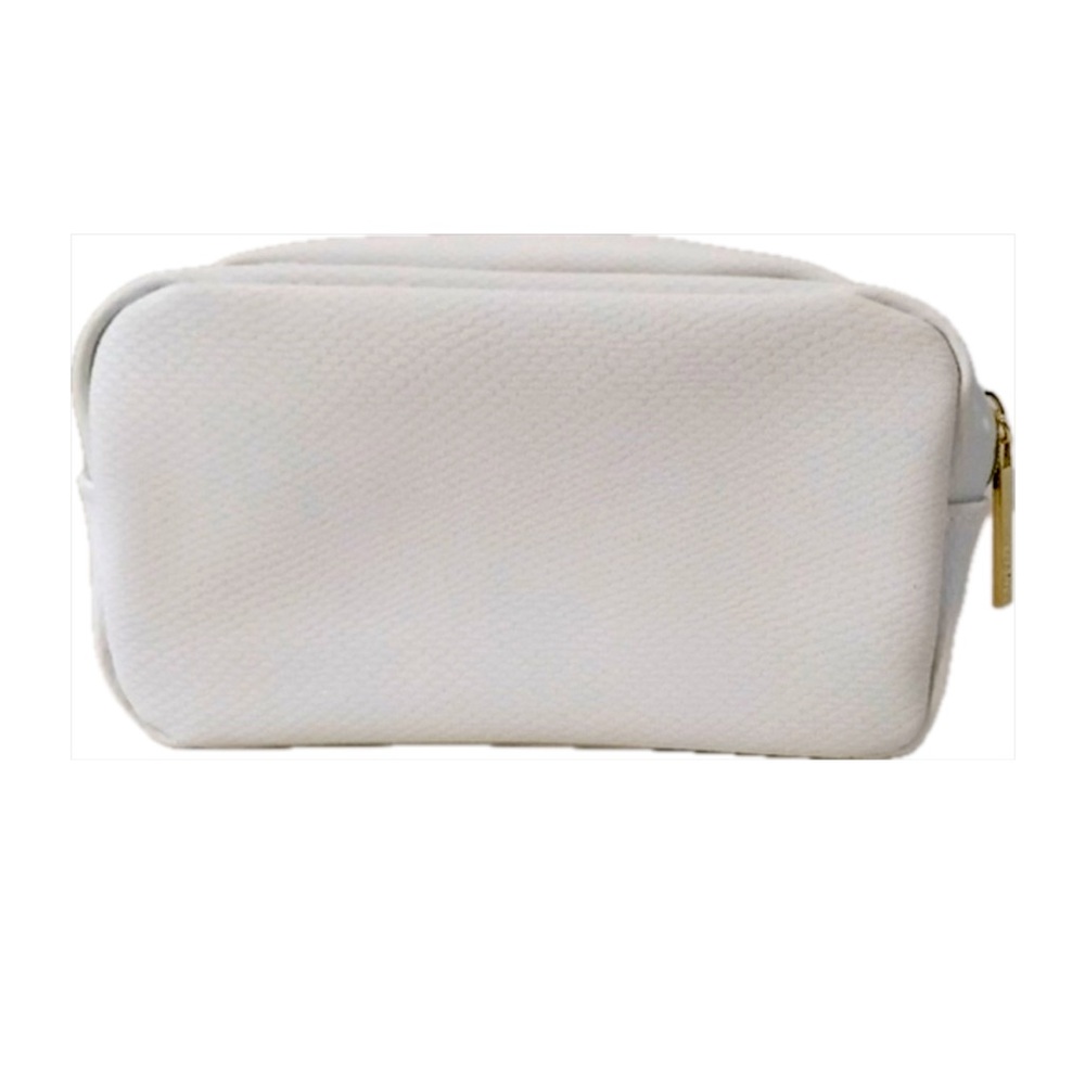 NEW LANCÔME Cosmetic Bag White and Gold Trim